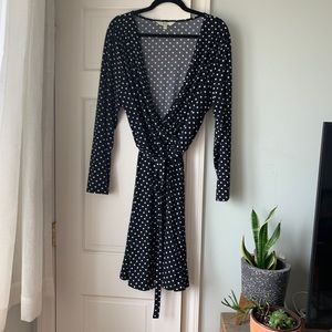 ASOS Yumi Plus Wrap Dress In
Polka Dot Print